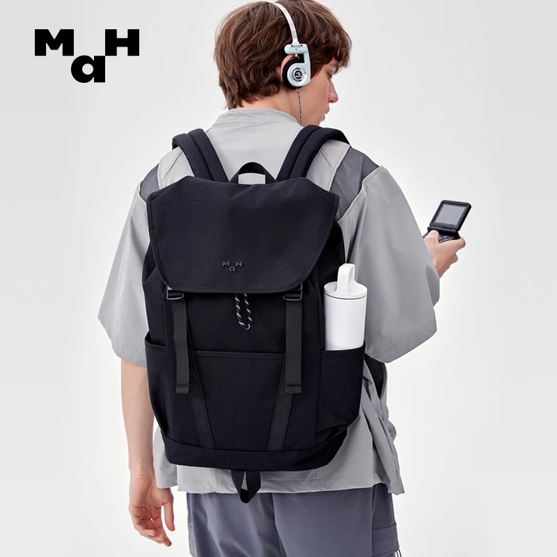 MaH 15.6/17 นิ้ว กระเป๋าเป้สะพายหลัง ผ้ากันน้ํา กระเป๋าเดินทาง (2372)