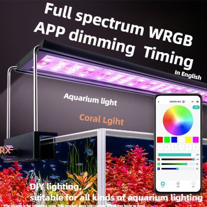 App Dimming Timing Wrgb โคมไฟน้ํา Aquarium Light Fish Tank Light Professional อัจฉริยะ Dimming Timin