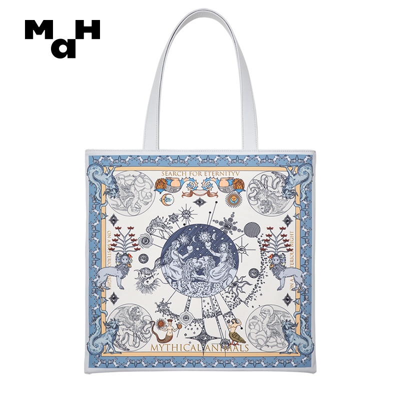 มะห์ กระเป๋าโท้ททรงซอกดั้งเดิมความจุขนาดใหญ่กระเป๋าถือพร็อพกระเป๋าสะพายไหล่ทุกแบบผู้หญิงฤดูร้อน