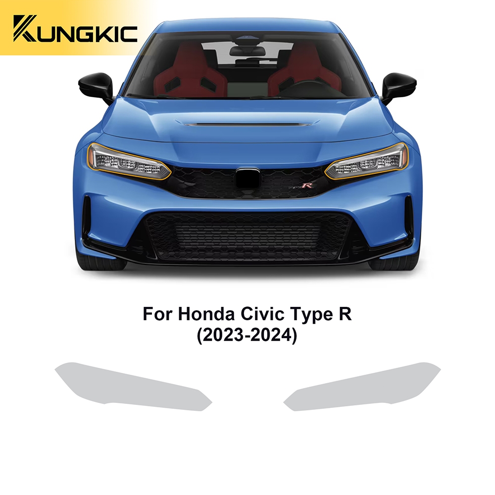 สําหรับHonda Civic Type R FL5 2023 2024 2025 Pre-CutรถClear Braชุดโปร่งใสTPU PPFสีป้องกันไฟหน้าฟิล์ม