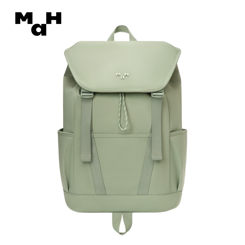MAH 2391 กระเป๋าเป้สะพายหลัง ผ้ากันน้ํา สีเขียวกระบองเพชร