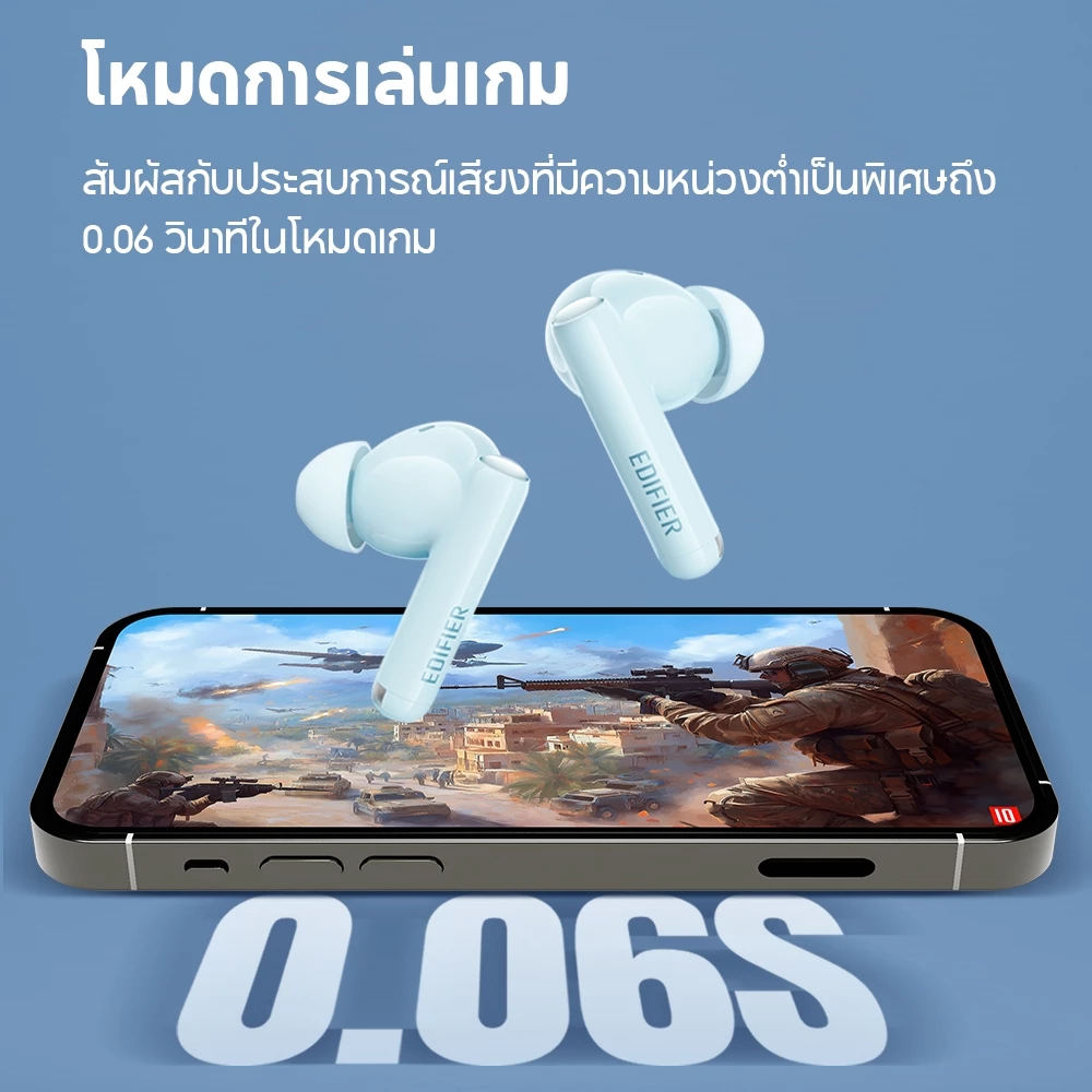 Edifier X5 Pro 2025 หูฟัง ANC Bluetooth 6.0 IP55 48 ชม. thumbnail 6
