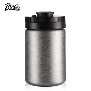 BINCOO เมล็ดกาแฟปิดผนึก Jar ผงกาแฟเก็บกดถังสูญญากาศ Calculab…