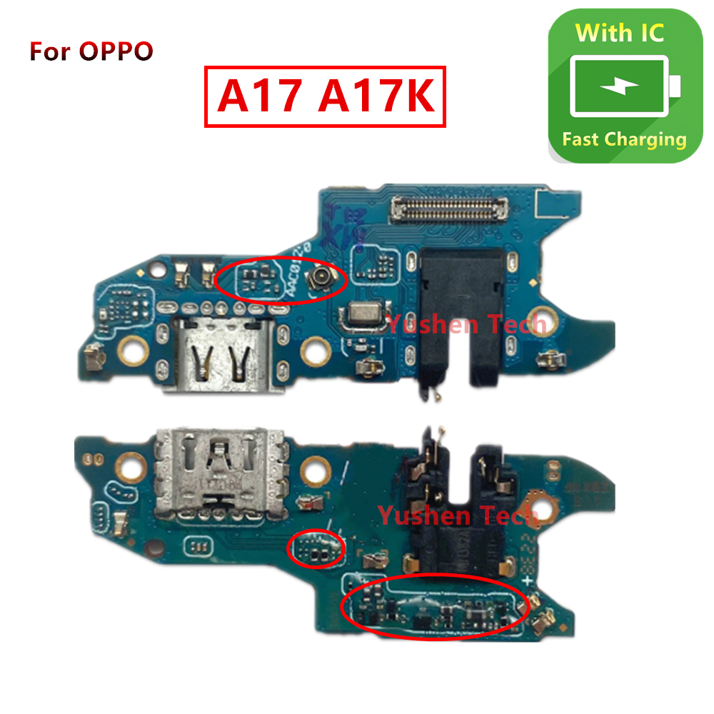 แพรตูดชาร์จ（USB Charging board Charging Port Flex Cable ) For OPPO A17 A17K