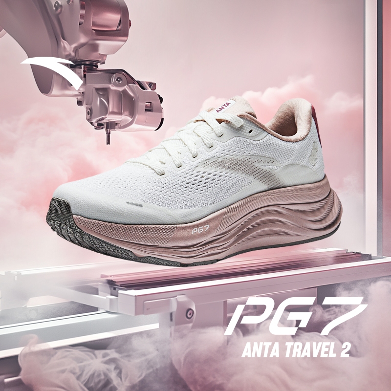 ANTA Women Travel 2 PG 7 รองเท้าวิ่งผู้หญิง ระบบดีดตัว ระบายอากาศดี เหมาะสำหรับจ๊อกกิ้ง 1225B5546