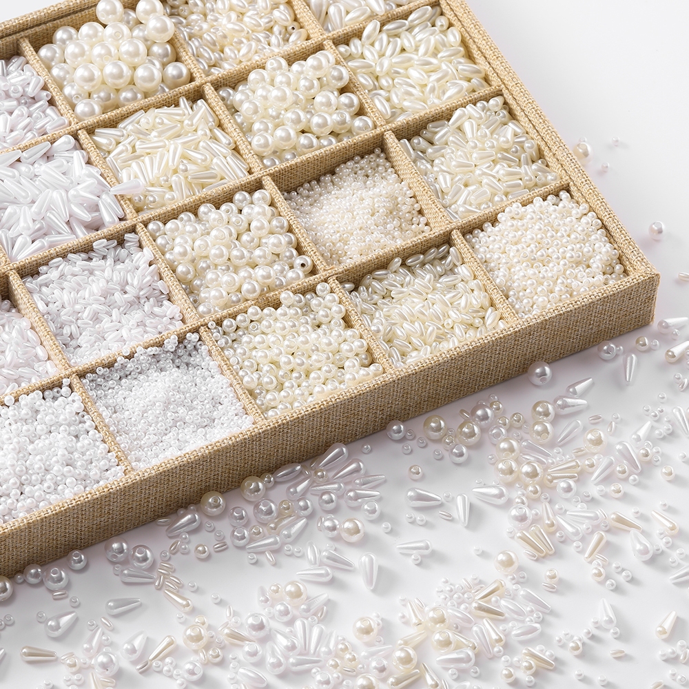 St.kunkka ไฮไลท์มุกข้าวลูกปัดลูกปัดหยดน้ําลูกปัดรูปไข่ ABS ไข่มุกหลวมลูกปัดสําหรับ Handcarft สร้อยข้อมือทําสําหรับเครื่องประดับทําด้วยมือ DIY