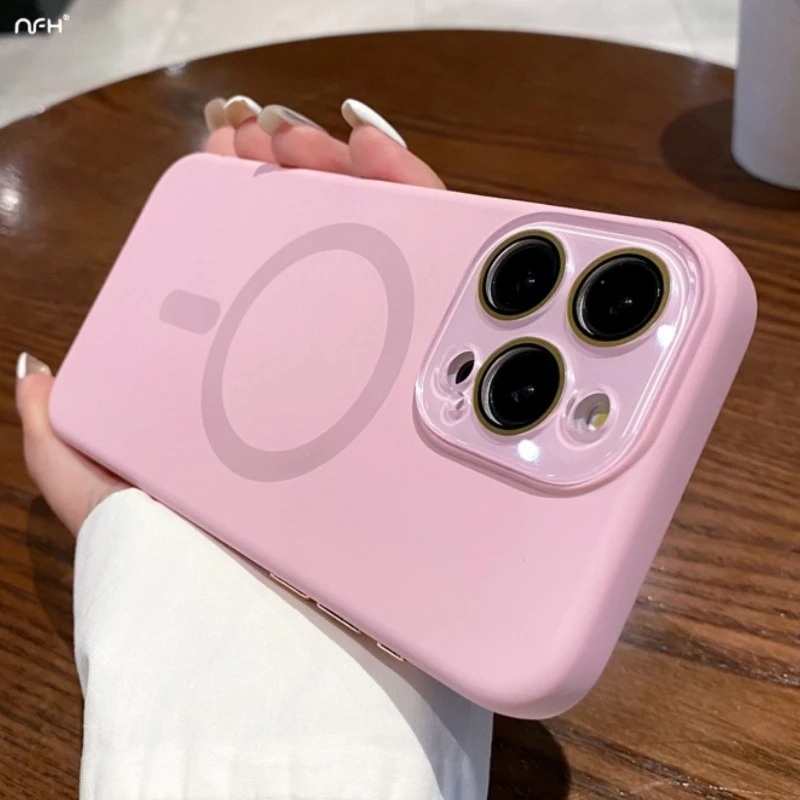 ใหม ่ ซิลิโคนเหลวเคสโทรศัพท ์ แม ่ เหล ็ กสําหรับiPhone14promax 13promax 15promax 15pro 14pro 13pro 11promax 13 14 15 ฝาครอบกันกระแทกปลอก
