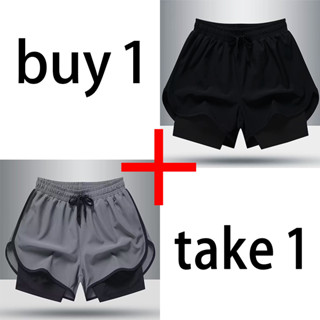 กางเกงขาสั้นกีฬาสำหรับผู้ชาย น้ำหนักเบา ระบายอากาศดี ดูดซับเ…