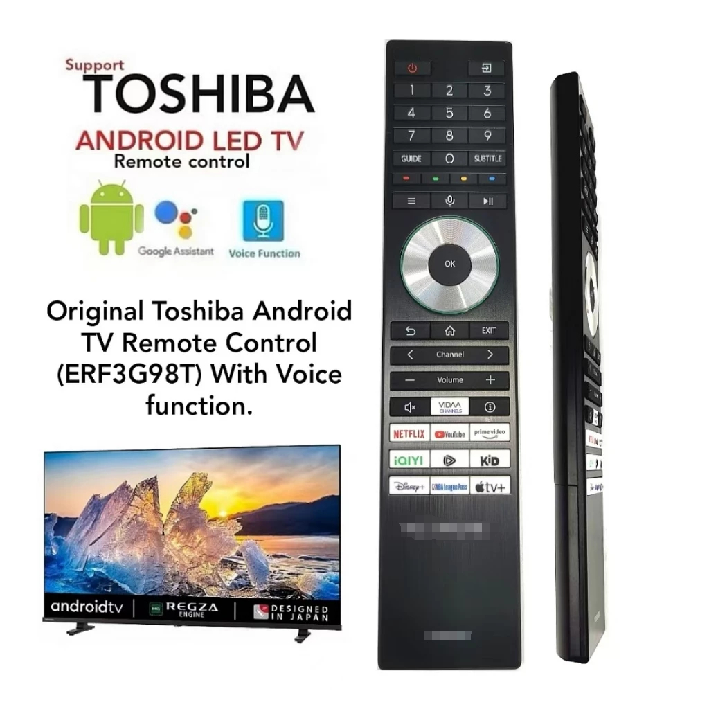 รีโมทคอนโทรล Toshiba Android TV (ERF.98T) พร้อมฟังก์ชั่นเสียง