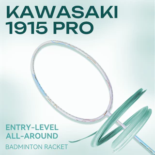 ไม้แบดมินตัน KAWASAKI 1915 PRO 5U 18-32LBS ออกแบบมาให้งานง่ายและควบคุมได้อย่างแม่นยำ ใช้วัสดุคาร์บอนไฟเบอร์น้ำหนักเบาพิเศษ เหมาะสำหรับผู้เล่นระดับโปร