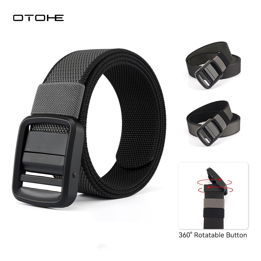 OTOHE ผลิตจากไนลอนปรับขนาดได้ มีหัวเข็มขัดหมุน และสีสองด้าน