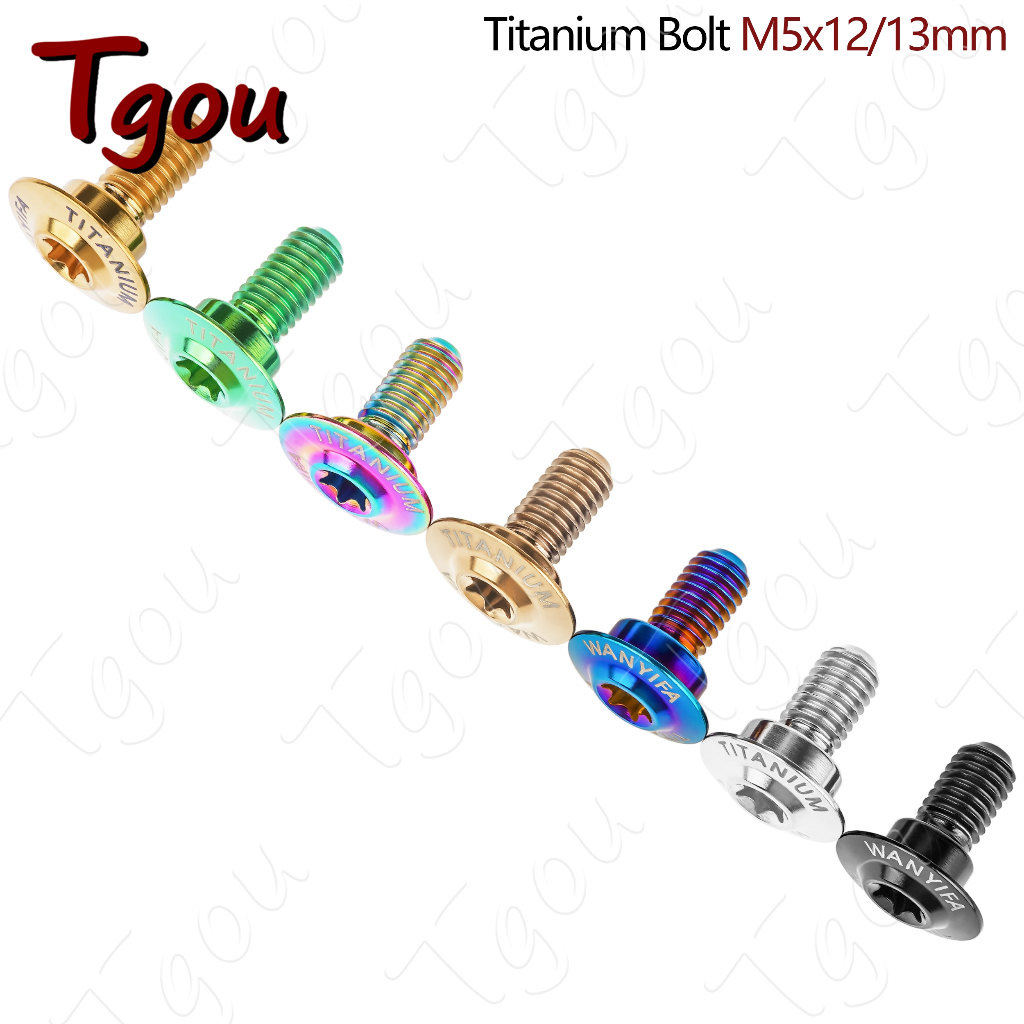 Tgou ไทเทเนียมอัลลอยด์ bolt M5x12/13 มม.หลายขนาด Torx หัว step สกรูใช้สําหรับรถจักรยานยนต์ไฟฟ้าด้านข้างแผ่นแผ่นแผ่นดิสก์ ราคา ถูกที่สุด ดีลบีเคเค