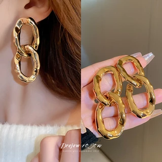 เดรช เข็มเงินยุคกลางรอบดอกไม้พู่ต่างหูยุโรปและอเมริกาย้อนยุคโลหะต่างหู