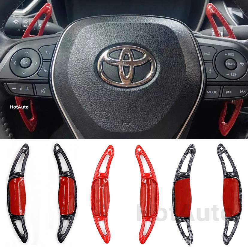 Toyota Altis 2019-2025 Camry 2018-2025 Innova Zenix Rav4 2021-2025 ก้านต่อ Paddle Shift คาร์บอนไฟเบอร์