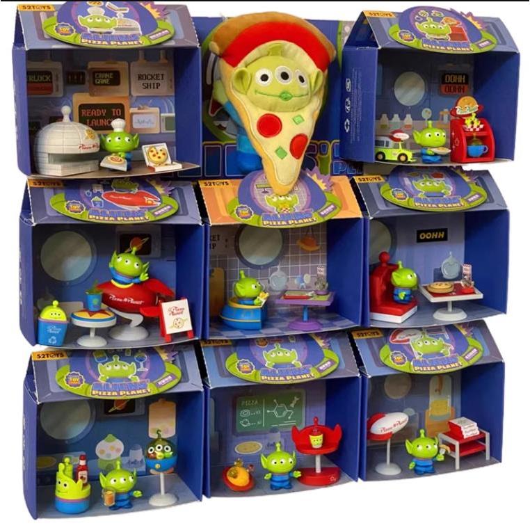 52TOYS Disney Pixar Toy Story Aliens Pizza Planet Series Blind Box Toy Collection Alien