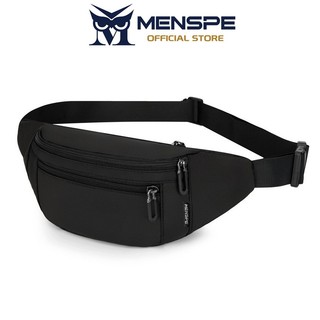MENSPE Waist Bag Chest Bag Multi-Functional Fitness Bag Small Waist Pouch Waterproof Wear-Resistant Waist Bag Unisex Mini Belt Bag with Adjustable Strap