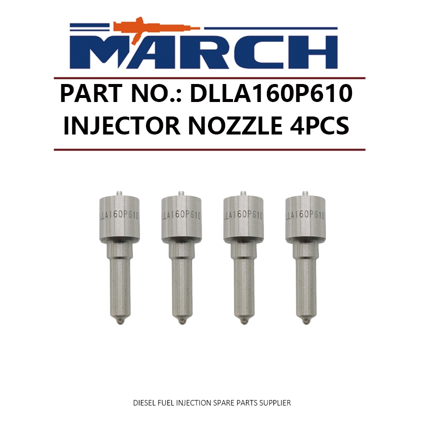 4 ชิ้นดีเซลหัวฉีดน้ํามันเชื้อเพลิงหัวฉีดเคล็ดลับ DLLA160P610 สําหรับ Mitsubishi Fuso 4D33 4D34 ME014