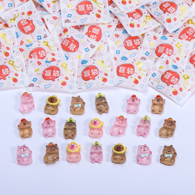 กระเป๋าคนตาบอด รุ่นคริสต์มาส อุปกรณ์เสริม DIY เรซิ่น ของเล่น อุปกรณ์เสริมสำหรับบ้านตุ๊กตา ของขวัญ