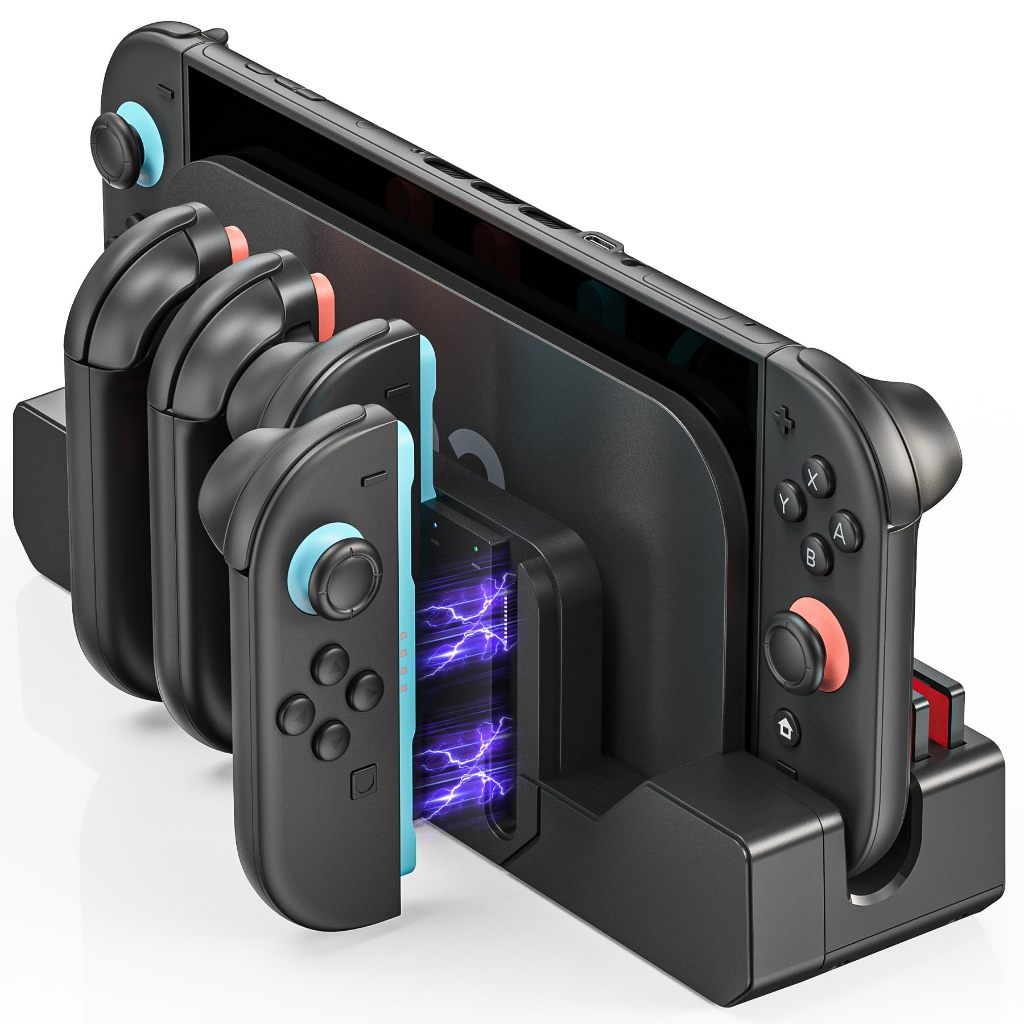 VR&AR Controller แท่นชาร์จสําหรับ Nintendo Switch 2 Joycon, คอนโทรลเลอร์เครื่องชาร์จเข้ากันได้กับสวิ