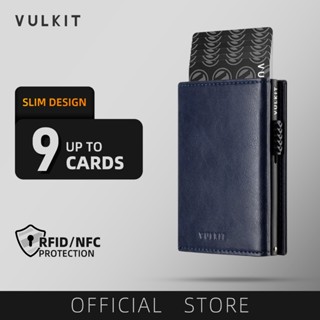 VULKIT-Card Holder Wallet Pop Up Wallet Magnetic Closed RFID…