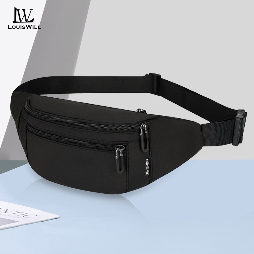 Louiswill Multi-Functional Fitness Bag กระเป๋าคาดเอวกันน้ําทนต่อการสึกหรอสําหรับผู้หญิงUnisex Miniกระเป๋าเข็มขัดพร้อมสายรัดปรับได้สําหรับออกกําลังกายวิ่ง