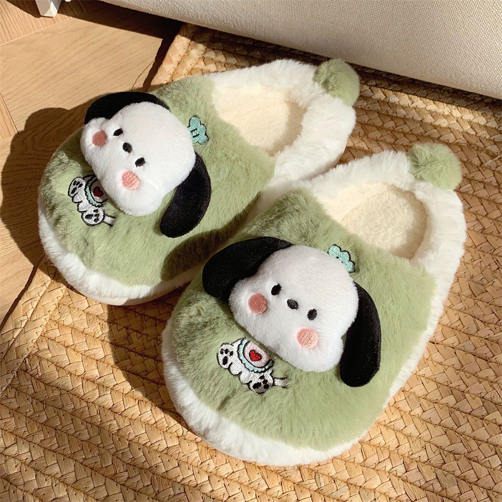 ฉี่ รองเท้าแตะผ้าฝ้ายการ์ตูนน่ารักบ้านในร่ม อ่อนนุ่ม เพียงผู้เดียว ผู้ชายผู้หญิง - รูปที่ 6