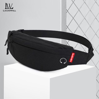 Louiswill กระเป๋าคาดเอวแฟชั่นสําหรับผู้ชาย