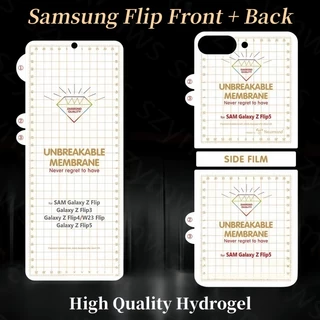 SAMSUNG ฟิล์มไฮโดรเจลคุณภาพสูงสําหรับSamsung Galaxy Z Flip 8 7 6 5 4 3 ฝาครอบด้านหน้าป้องกันหน้าจอMatte Hydrogelฟิล์มสําหรับSamsung Glaxy Z Flip8 Flip7 Flip6 Flip5 Flip4