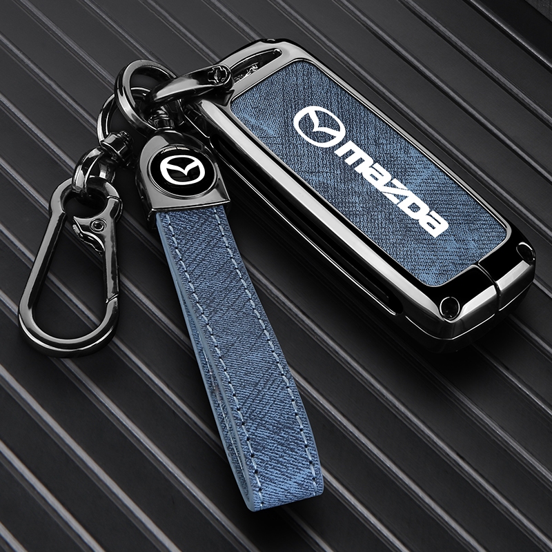 Mazda เคสกุญแจรีโมทรถยนต์ สําหรับ Mazda 2 Mazda 3 Mazda 4 6 CX3 CX4 CX5 CX9 ของแต่งรถยนต์ พวงกุญแจ