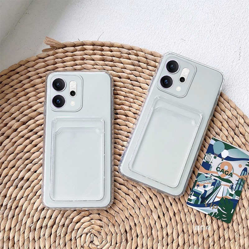 ใหม่ปลอกใสสําหรับOPPO Reno 15 Pro Max 5G 14 Pro 14F 13 13F 12F 11 11F 5G 2025 การ์ดกระเป๋านุ่มกันกระแทกเลนส์ฝาครอบป้องกันReno15ProMax Reno14Pro Reno14Fเคสโทรศัพท์