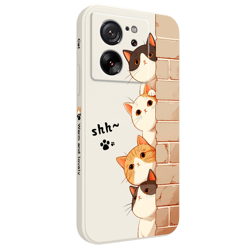 Peeping Catเคสโทรศัพท์สําหรับXiaomi Mi 15T 14T 13T 12T 11T 10T Proแฟชั่นMi 9T Pro 5Gสบายรู้สึก - รูปที่ 5