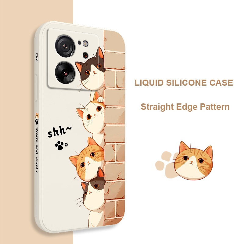 Peeping Catเคสโทรศัพท์สําหรับXiaomi Mi 15T 14T 13T 12T 11T 10T Proแฟชั่นMi 9T Pro 5Gสบายรู้สึก - รูปที่ 2