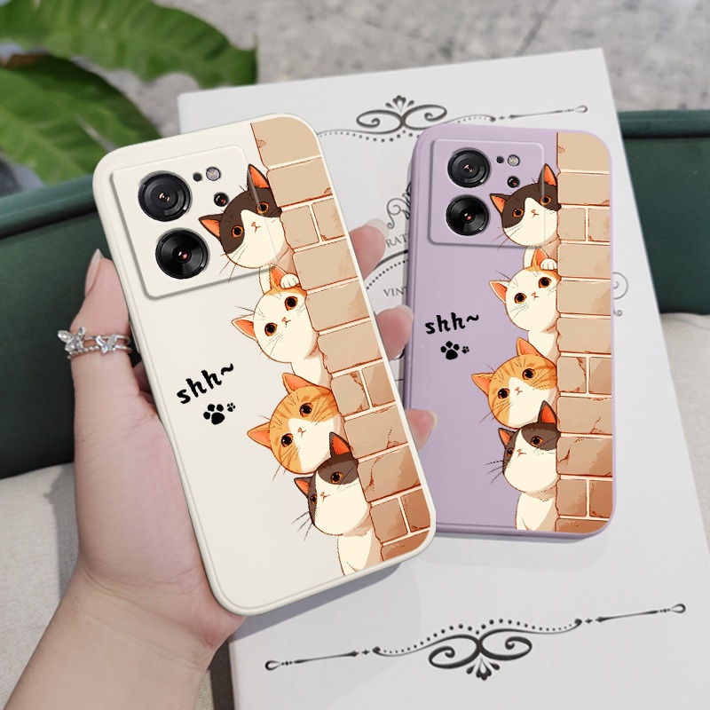 Peeping Catเคสโทรศัพท์สําหรับXiaomi Mi 15T 14T 13T 12T 11T 10T Proแฟชั่นMi 9T Pro 5Gสบายรู้สึก - รูปที่ 3