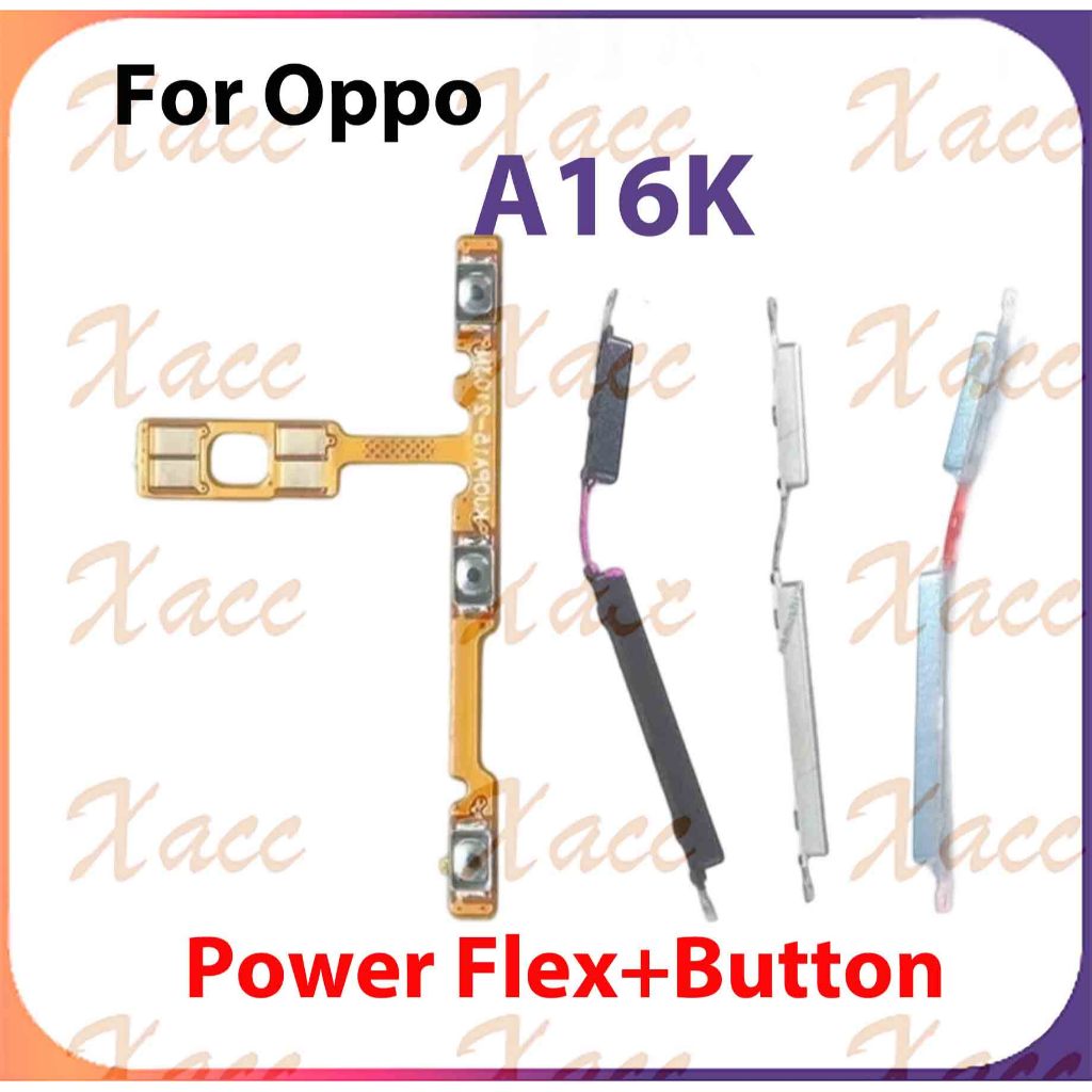 ปริมาณพลังงาน ON OFF ปุ่ม flex switch เอาต์พุตปุ่มด้านข้างริบบิ้น flex cable สําหรับ OPPO A16K A16E