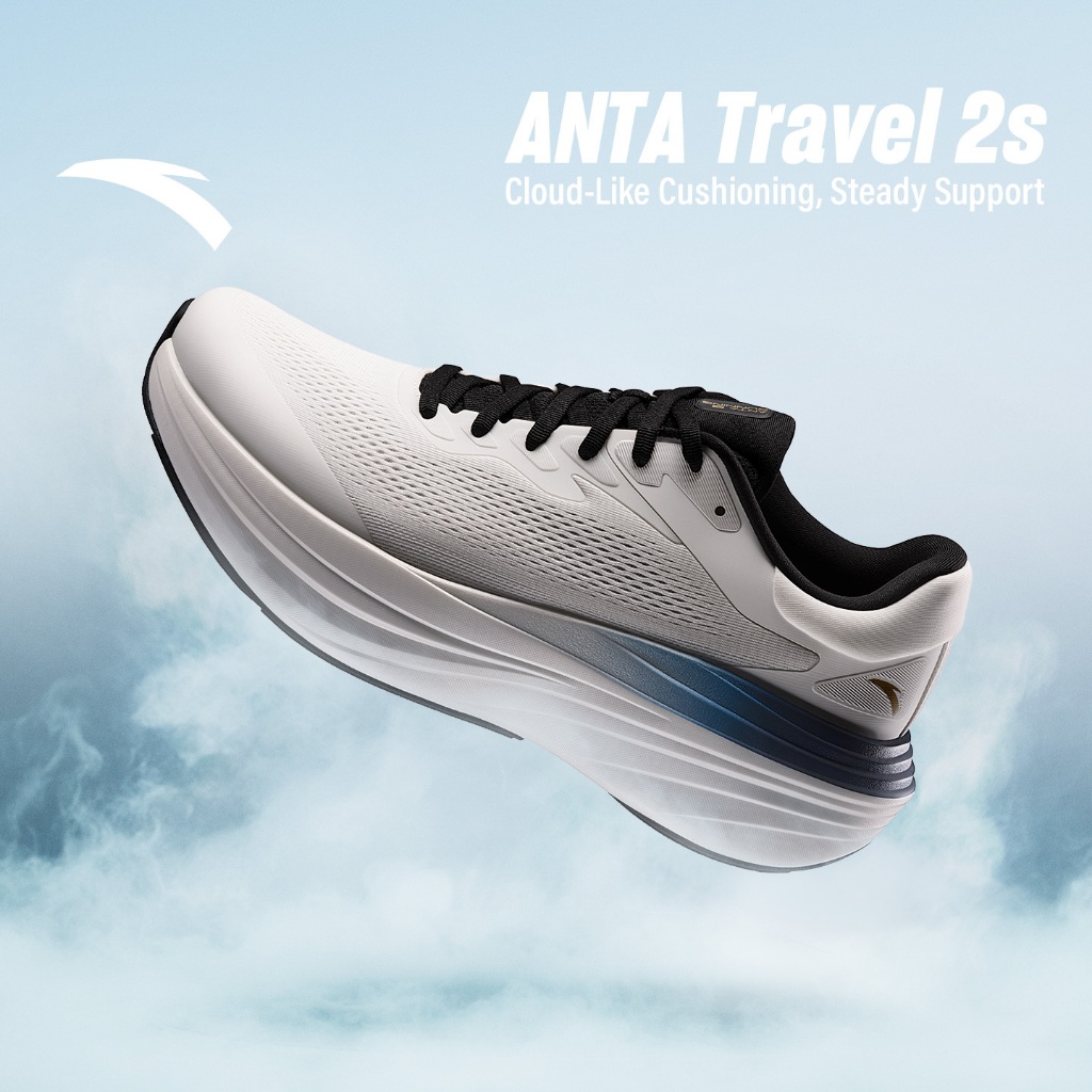 ANTA Travel 2S รองเท้าวิ่งผู้ชาย Cushioning Rebound Shock Absorption รองเท้ากีฬา 112535545