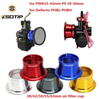 38/42/50/55/63mm CNC Aluminium Alloy Carburetor Air Filter C…