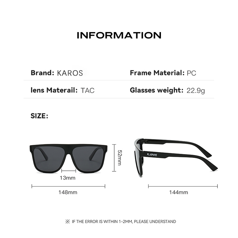 KAROS แว่นกันแดดแฟชั่น แว่นตาไดรเวอร์รถยนต์สําหรับผู้ชายและผู้หญิง UV400 แว่นตาตกปลาเดินทางกลางแจ้ง - รูปที่ 7