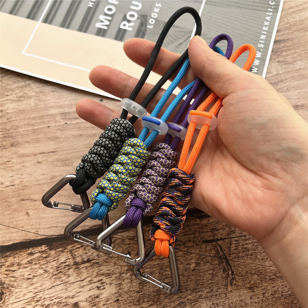 พวงกุญแจสําหรับกระเป๋า พวงกุญแจโลหะหนัก Cellular จี้ Lanyard ปรับอุปกรณ์เสริมพวงกุญแจกลางแจ้ง Landyard เชือกแบบพกพา