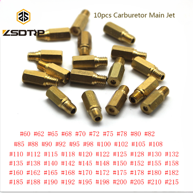 ZSDTRP 10pcs คาร์บูเรเตอร์หลัก Jet Kit M5 หลัก Jet สําหรับ Keihin OKO/เส้นทแยงมุม/PWK/BD/CRS/ FCR/FCR-MAX/PD/PE/ PJ/PWM คาร์บูเรเตอร์หลัก Jet