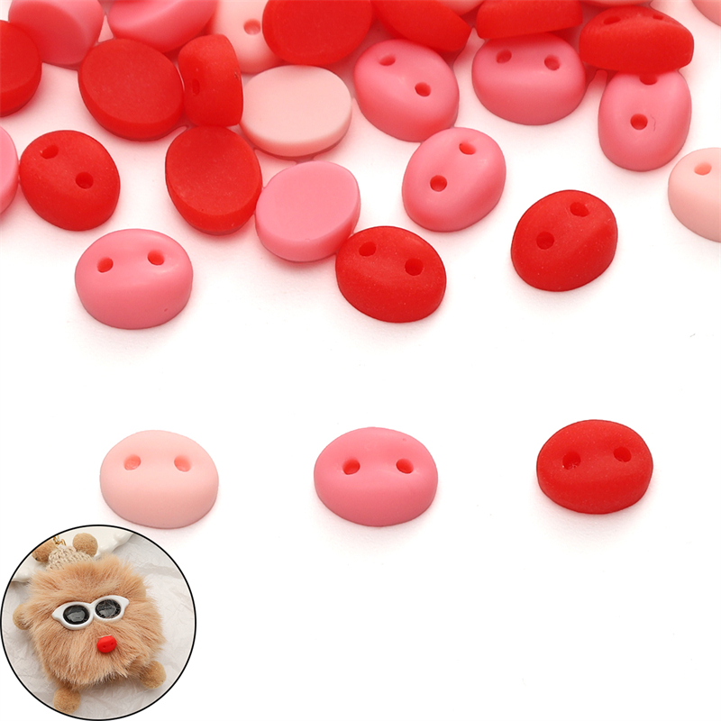 20 ชิ้นอะคริลิคสัตว์หมูจมูกของเล่นเด็ก DIY หัตถกรรมสําหรับหุ่นจมูกหมีตุ๊กตาอุปกรณ์เสริม