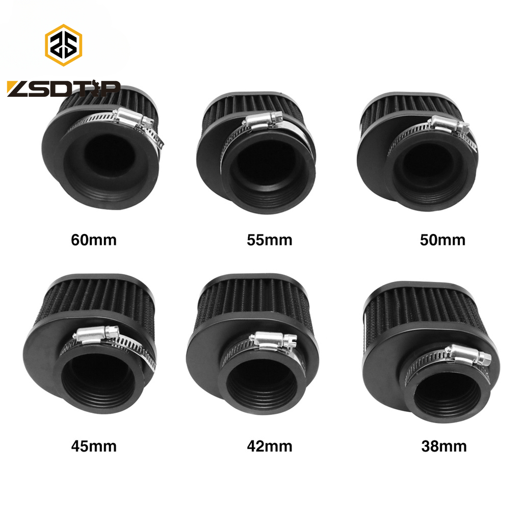 Motorcycle Air Filter 38 42 45 50 55 60mm Universal for Motor Car Minibike Cold Air Intake High Flow Cone Filter