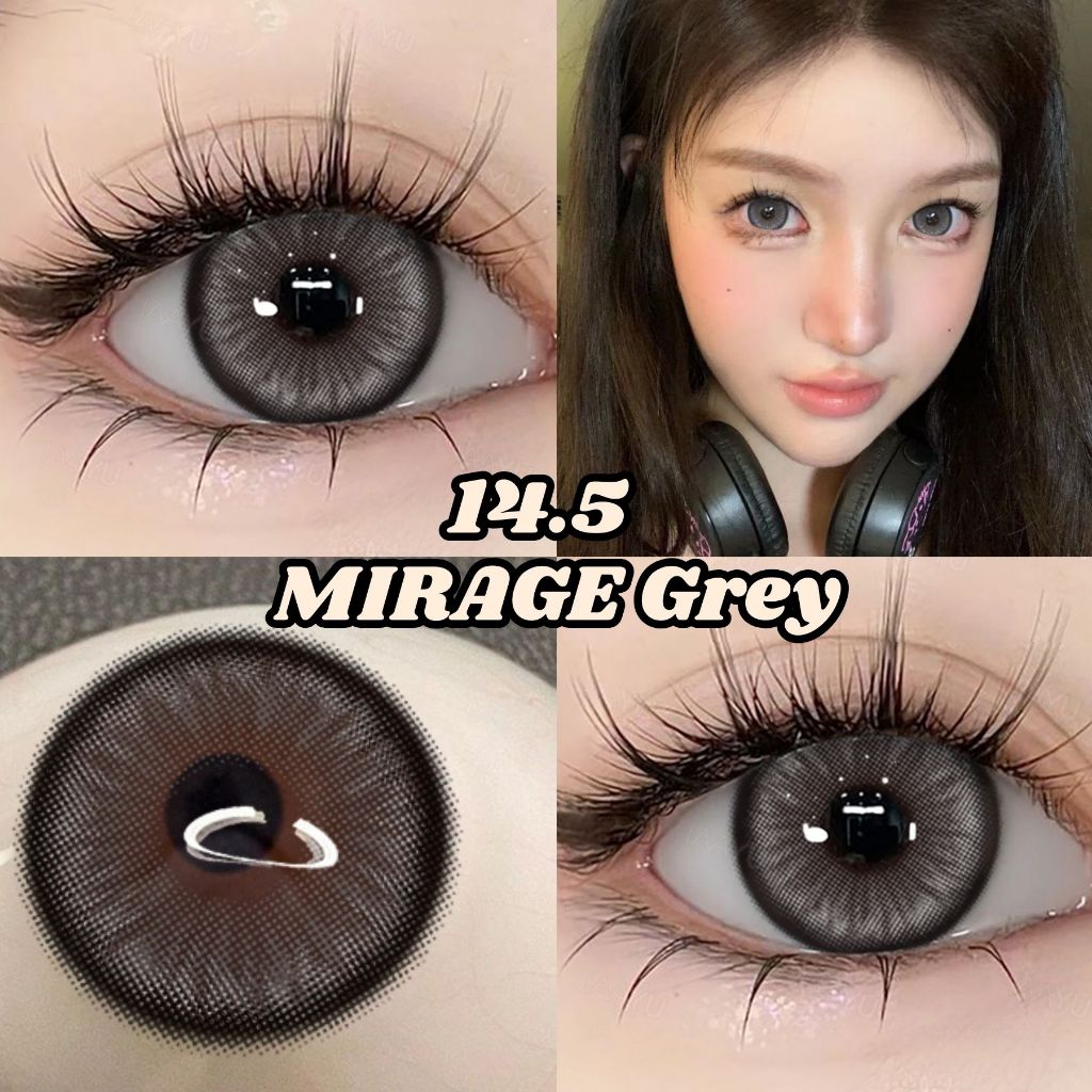 [ส่งจากกทม] คอนแทคเลนส์สีเทา เลนส์นิ่ม สวมใส่สบาย ใส่ได้นานขึ้น ปริมาณน้ํา 42% 14.5 มม.