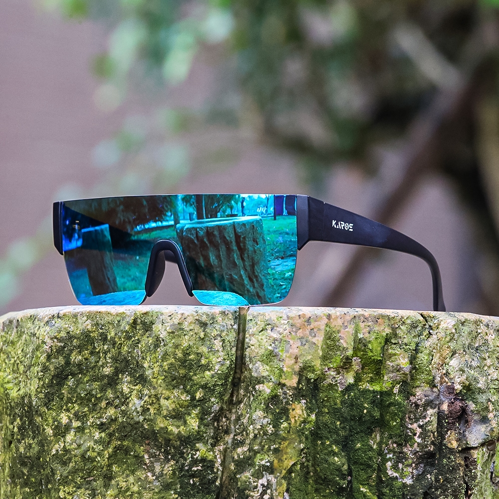 KAROS แว่นกันแดดแฟชั่น แว่นตาขับรถ Unisex กลางแจ้งสําหรับตกปลา Travel Bivouac แว่นสายตา UV400 เลนส์บังแดด