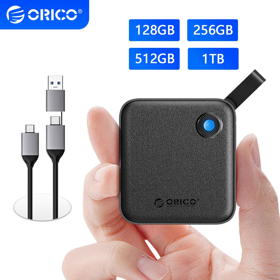 100% Original ORICO แบบพกพา Mini SSD USB A ประเภท C 128G 256G 512G 1T ภายนอก Solid State Drive สําหร