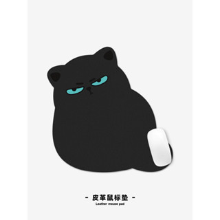 แมวสีดําแผ่นรองเมาส์หนังรูปทรงพิเศษหญิงข้อมือป้องกันขนาดเล็ก…