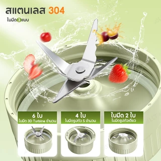 ALLTOU เครื่องปั่นอเนกประสงค์ 3 in 1 เครื่องปั่นสมูตตี้ เครื่องปั่นน้ำผลไม้ 2.6L 600W ทำน้ำ ใบมีดสแตนเลส