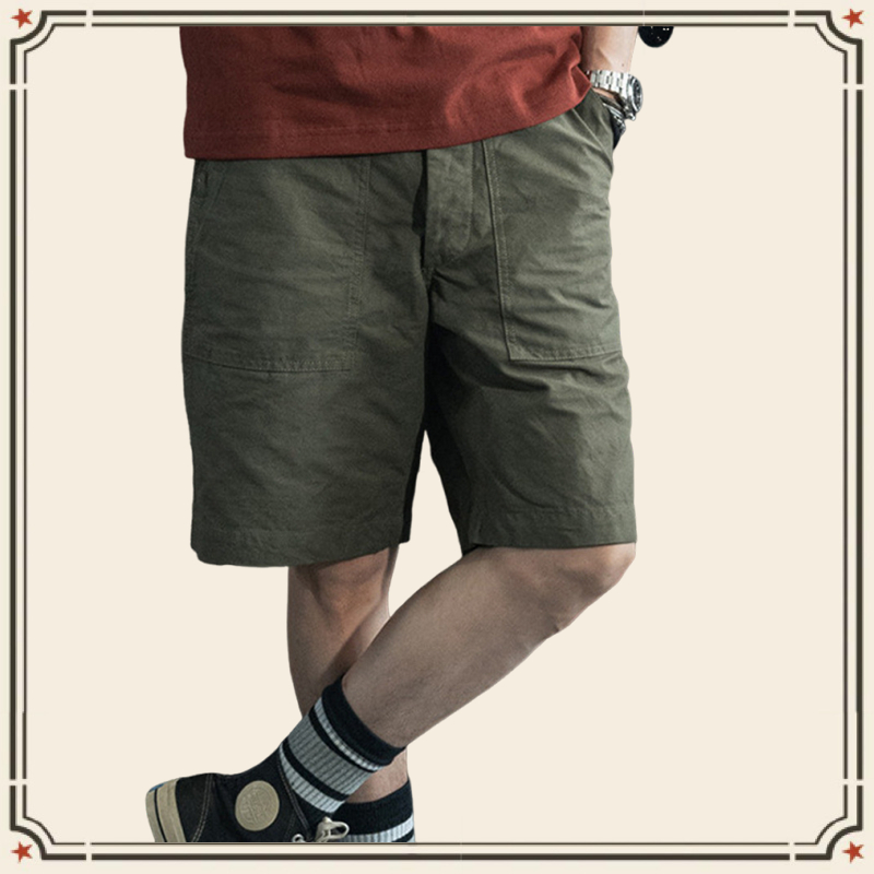 GRND Utility Fatigue OG-107 cotton workwear green shorts