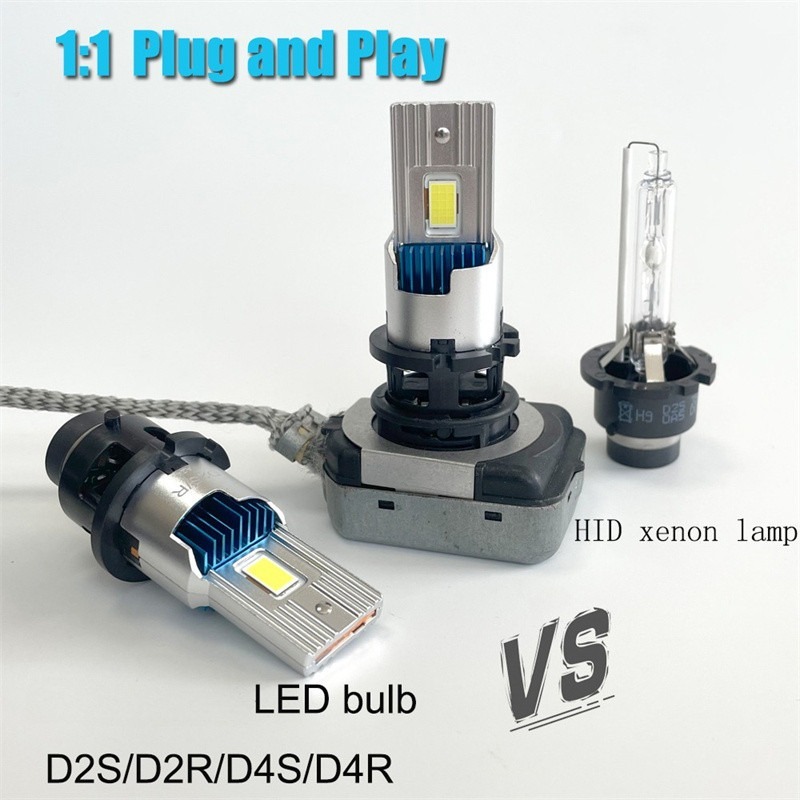 ZR สําหรับหลอดไฟซีนอน D2S LED D4S Canbus D2R D4R HID 1: 1 ชิป 60000LM CSP 6000K Plug and Play สีขาวสําหรับรถยนต์ 2 ชิ้น - รูปที่ 4
