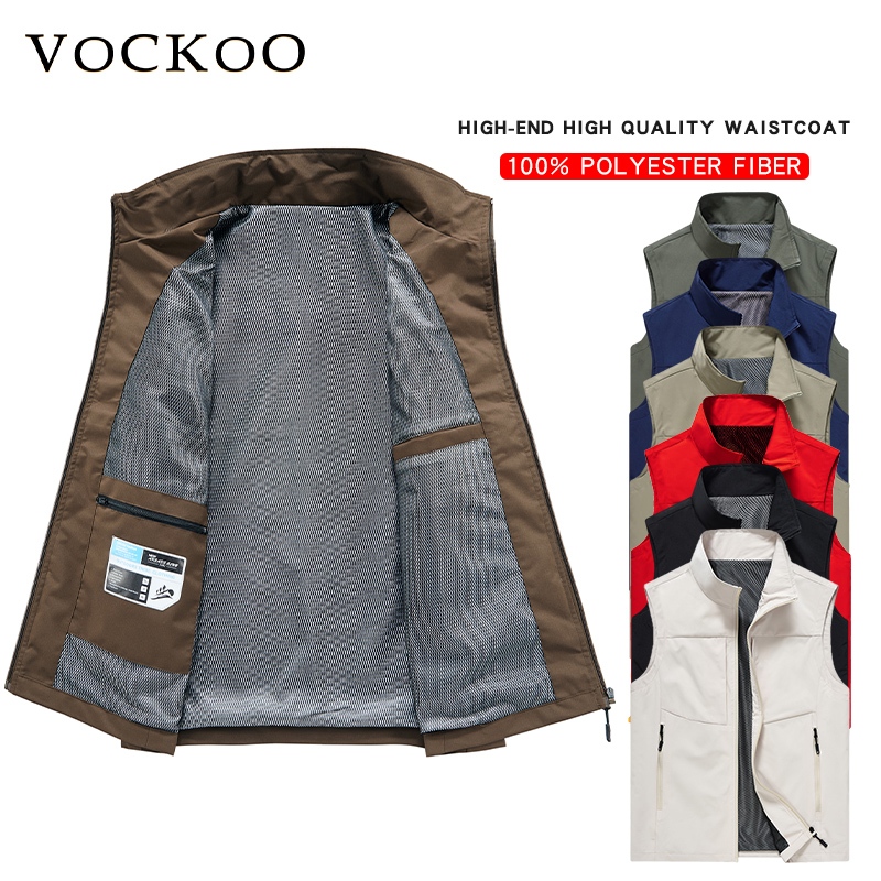 เสื้อกั๊กคาร์โก้ไฮเอนด์ หลายกระเป๋า ใช้งานได้หลากหลาย สำหรับการถ่ายภาพและตกปลา