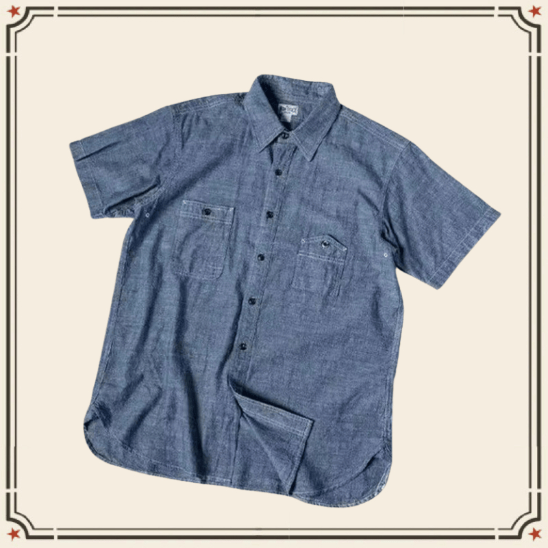 GRND เสื้อเชิ้ตแขนสั้นเยาวชนสไตล์ภูเขา Slub Yarn Cargo Top